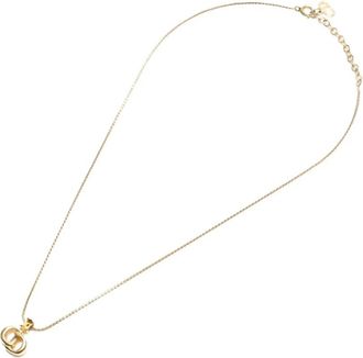 Dior Collana con pendente logo 1980-1990 - Oro