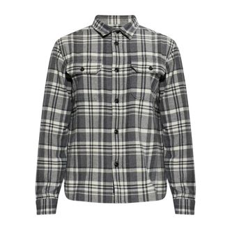 Woolrich Katoenen geruite blouse - Heren - Casual Overhemden - Grijs - M - Katoen - Overhemden