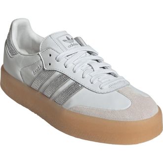 adidas Sambae Sneaker in Crystal White/Silver/Gum4 at Nordstrom, Size 10.5