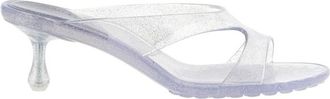 Jimmy Choo London Jelly Drop 50 - Dames - Muiltjes - Grijs - 38 EU - Schoenen