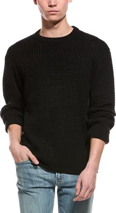Slate & Stone Waffle Knit Wool-Blend Crewneck Sweater