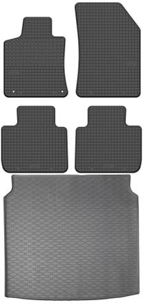 OEM Peugeot 508 Ii Sw Familiar A Partir De 2019 Set - Alfombrillas De Goma Para Coche + Alfombrilla Para Maletero