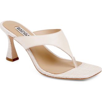 Badgley Mischka Whitley Flip Flop in Ivory at Nordstrom, Size 7.5