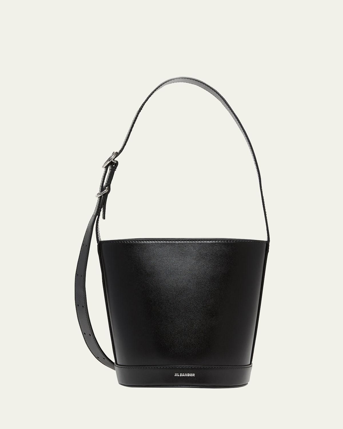 JIL SANDER｜ (J25WC0004 P4863 001) Jil Sander Womens Canvas Shopping Bag in Black