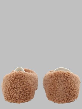 Moon Boot Shearling Ballerina Flats - Brown