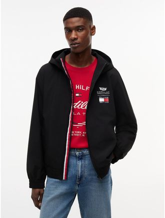 Tommy Hilfiger Mens Tommy x Cadillac F1 Team Windbreaker - Black - XXS