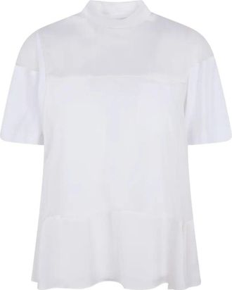 sacai Satin X Cotton Jersey T-Shirt