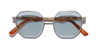 L.G.R Danakil 6691 Mens Sunglasses Silver Size 50