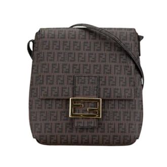 Fendi Pre-owned Cross Body Bags, female, Brown, Size: ONE SIZE Pre-owned Crossbody Bag