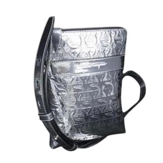 Ferragamo Vintage Cross Body Bags, unisex, Gray, ONE SIZE, Pre-owned Plastic Shoulder Bag