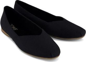 Toms Gemma Ballet Flat in Black at Nordstrom, Size 7.5