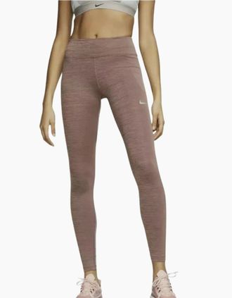 Nike Womens Nike Fast Running Mink Brown Leggings - Size: 16