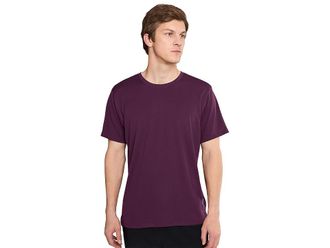 Brooks Dash Short Sleeve Mens Workout Burgundy Blaze : 2XL, Polyester