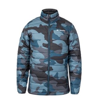 Columbia Heren Powder Jas - Heren - Winterjassen - Blauw - S - Polyester - Jassen