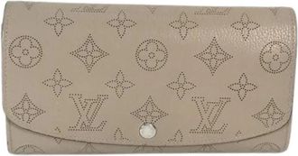 Louis Vuitton Pre-owned M60144 Long wallet (bi-fold) - Dames - Vintage Accessoires - Beige - ONE Size - Leer - Vintage