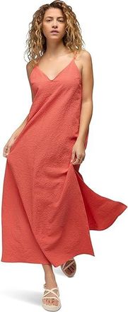 Prana Coastal Sol Maxi Dress Womens Dress Lychee : LG (Womens 10-12), Polyester