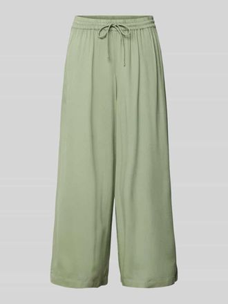 Pieces Flared Stoffhose mit Tunnelzug Modell NYA in Oliv, Größe XL