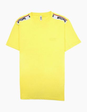 Moschino Mens Moschino Underwear Tape Logo T-shirt Yellow 0021 - Size: XS