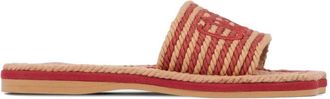 Chlo&eacute; Chlo&eacute; zand platte sandalen