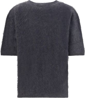 Lisa Yang Womens Maren Sweater Graphitebrushed Kashmir-Capra Hircus Kashmir/capra