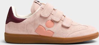 Isabel Marant Womens Beth light pink suede sneakers Women