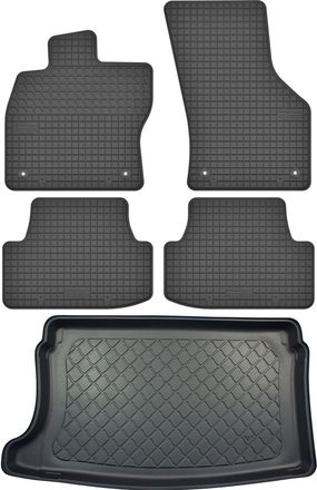 OEM Juego De Alfombrillas De Goma Para Coche Y Alfombrilla Para Maletero Para Seat Ibiza V Hatchback Desde Junio De 2017