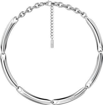 Diesel Elongated Link Chain Necklace in Silver at Nordstrom