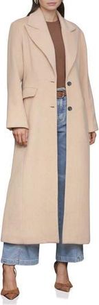 Avec Les Filles Strong Shoulder Hourglass Single Breasted Coat in Camel at Nordstrom Rack, Size X-Small
