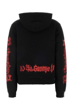 Balenciaga Womens Black Cotton Sweatshirt T Felpe