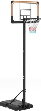 OEM Canasta De Baloncesto De Exterior Con Altura Ajustable 182-213 Cm Ruedas Base Rellenable Negro