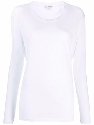 James Perse T-shirt met lange mouwen - Wit