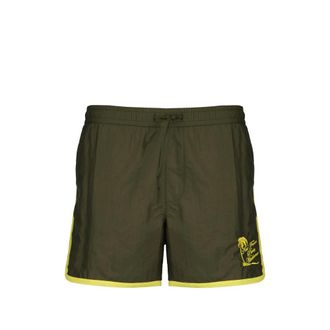 Dr&ocirc;le de Monsieur Short De Bain Palmiers En Nylon Kaki
