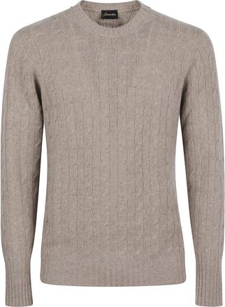 Drumohr Beige Braided Sweater
