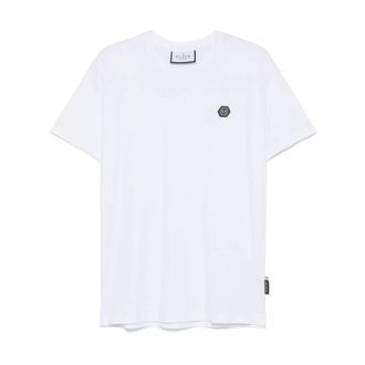 Philipp Plein Hombre, Camisetas, Blanco, Talla: S