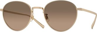 Oliver Peoples OV1336ST Rhydian Polarized 5035GN Mens Sunglasses Gold Size 49