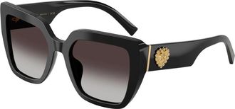 Dolce & Gabbana Zonnebril - Dames - Zonnebrillen - Zwart - 54 MM - Accessoires