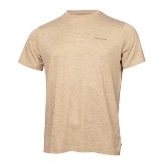 Calvin Klein Heren Gestreepte Golf T-Shirt (Khaki)
