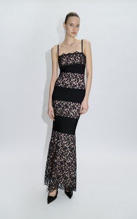 H&eacute;rve L&eacute;ger The Marielle Gown in Black at Nordstrom, Size Xx-Small