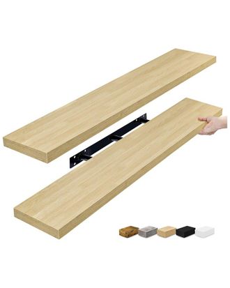 Sorbus Set Of 2 Extra-Large Floating Shelves