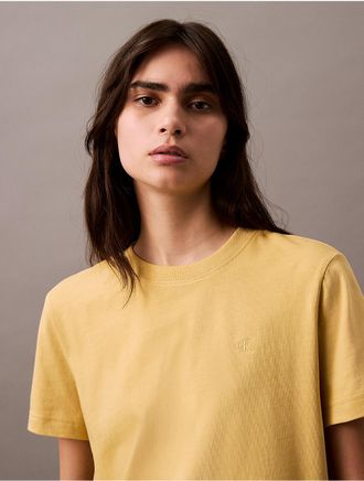 Calvin Klein Jeans Calvin Klein Womens Archive Logo T-Shirt - Yellow - XS