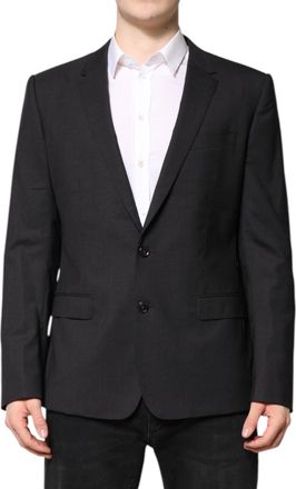 Dolce & Gabbana Dark Gray MARTINI Single Breasted Mens Jacket