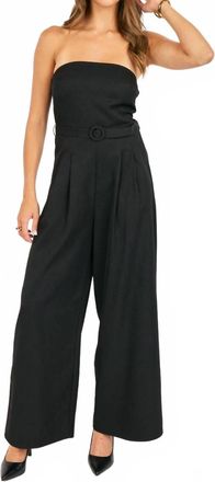 Sadie & Sage Royale Tube Jumpsuit In Black