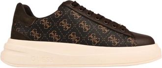 Guess Peony 4G Sneakers - Heren - Sneakers - Bruin - 42 EU - Leer - Schoenen