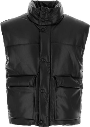 Nanushka Black Synthetic Leather Jovan Padded Jacket