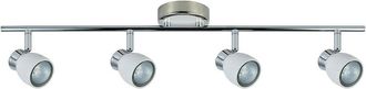 Fabrilamp Regleta Ba&ntilde;o Modelo Chaco Blanco-cromo 4 Focos - Fabrilamp