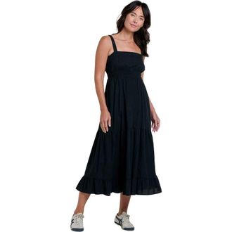Toad & Co Taj Hemp Tiered Midi Sleeveless Dress in Black at Nordstrom, Size X-Large