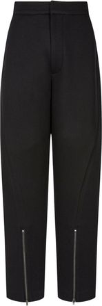 STUDIO TOMBOY neoprene zip-fastening trousers - Black