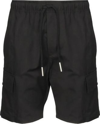 Giuliano Galiano Shorts cargo con vita elasticizzata - Nero