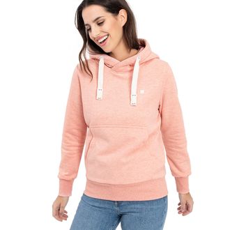 Deproc Kapuzensweatshirt DEPROC ACTIVE HildaCMYK II WOMEN, Damen, Gr. 40 (M), orange, 50% Baumwolle, 50% Polyester, bequem, angesetztes B&uuml;ndchen, Sweatshirts