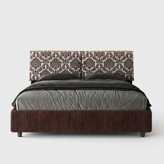 Itamoby Contenedor Cama Matrimonio 160x190 Tela Mados Giada Agata - Marr&oacute;n